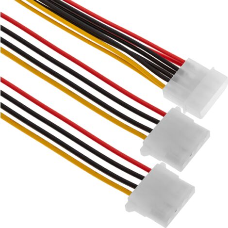 BeMatik - Cable d"alimentation MOLEX 4P-M (5,25) 4P-H (5,25) + 4P-H (5,25