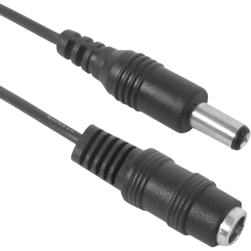 

Cable de alimentación DC-Jack conector 5.5x2.1mm de 5m (M/H) - Bematik