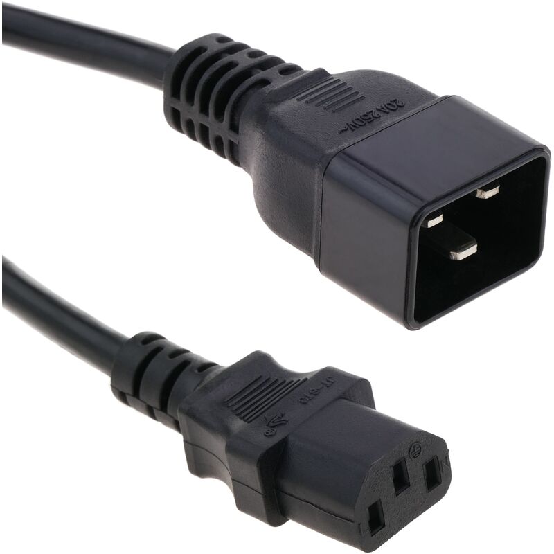 

BeMatik - Cable de alimentación IEC-60320 C13 a C20 de 3x1.5mm 3m