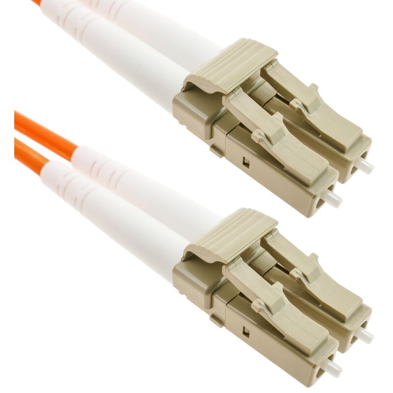 

Cable de fibra óptica LC a LC multimodo duplex 62.5/125 de 5 m - Bematik