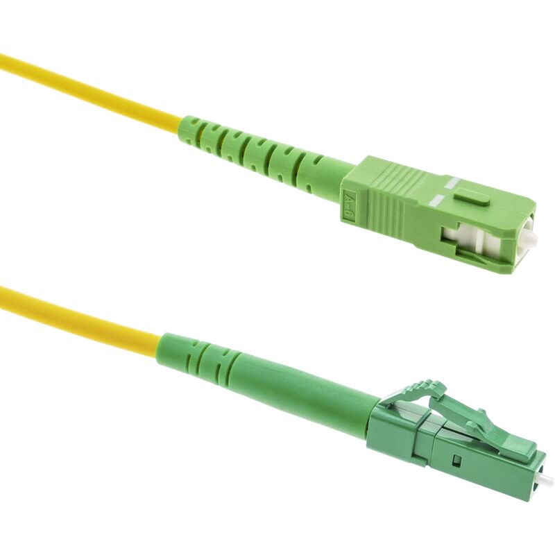 

Cable de fibra óptica LC/APC a SC/APC monomodo simplex G657A2 9/125 de 3 m OS2 - Bematik