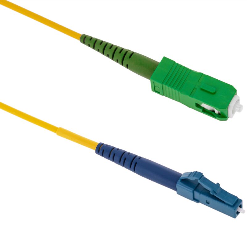 

Cable de fibra óptica LC/PC a SC/APC 5m monomodo simplex 9/125 - Bematik