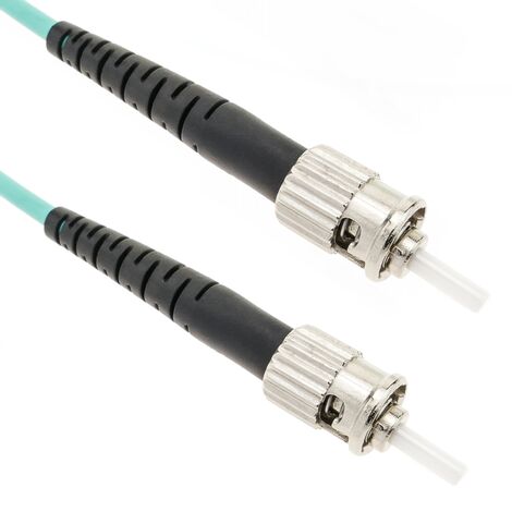 CableMarkt - Cable de fibra óptica OM4 para router de ST a ST multimodo  simplex 50µm/125µm