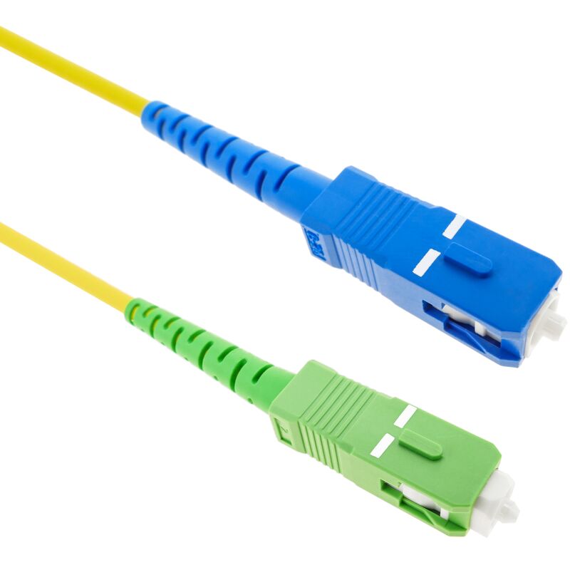 

BeMatik - Cable de fibra óptica SC/PC a SC/APC monomodo simplex 9/125 de 3 m OS2