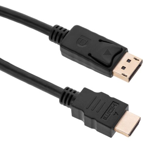 BeMatik - Câble DisplayPort mâle vers HDMI mâle 1m