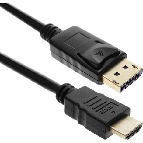 BeMatik - Câble DisplayPort mâle vers HDMI mâle 5m