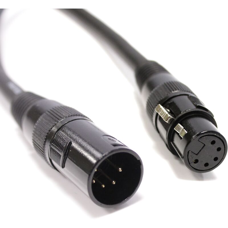 

Cable DMX DMX512 XLR 5pin macho a XLR 5pin hembra 10m - Bematik