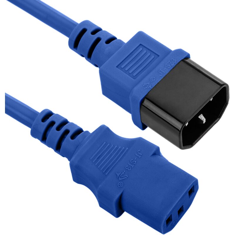 

Cable eléctrico de alimentación IEC60320 C13 a C14 de color azul de 1.8m - Bematik