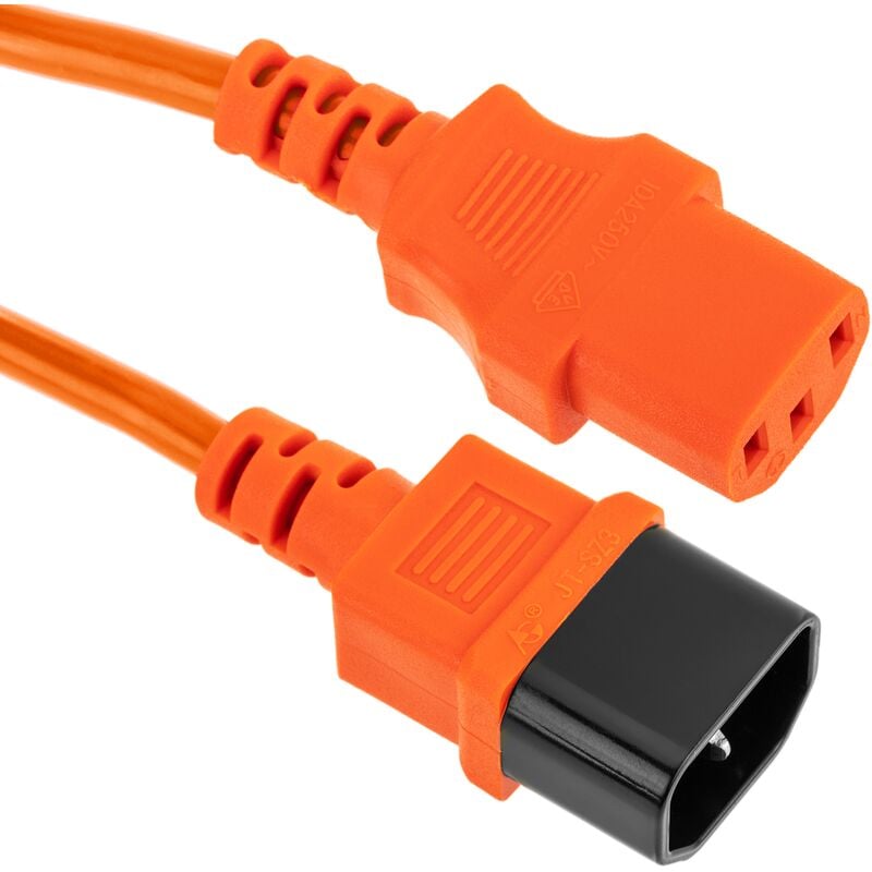

Cable eléctrico de alimentación IEC60320 C13 a C14 de color rojo de 1.8m - Bematik