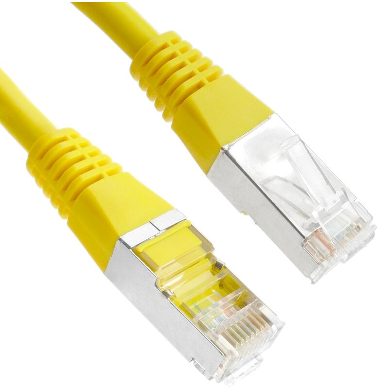 

Cable FTP categoría 6 amarillo 25cm - Bematik