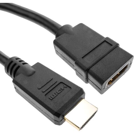 BeMatik - Cable HDMI 1.4 tipo A de macho a hembra de 1m