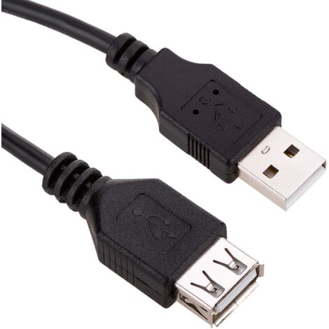 BeMatik - Câble rallonge USB 2.0 1.8 m Type-A Mâle à Femelle