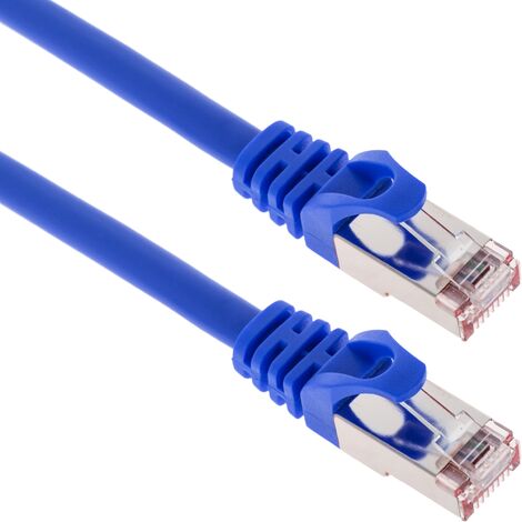 BeMatik - Câble réseau Ethernet FTP Cat.6a bleu 1 m