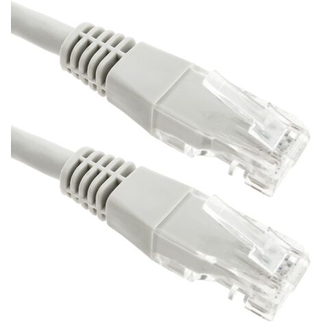 BeMatik - Câble réseau Ethernet LAN UTP RJ45 Cat.6 gris 50cm
