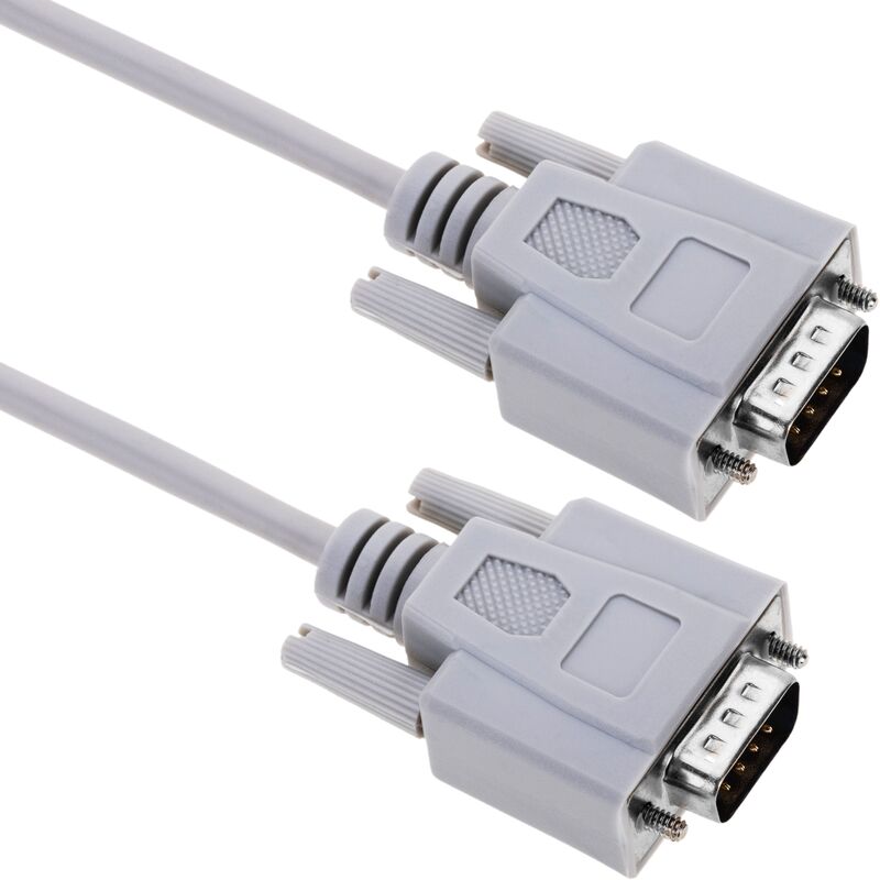 

BeMatik - Cable serie con conector DB9 macho a macho de 1.8m