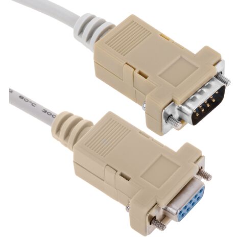 BeMatik - Cable Serie Null-Modem 10m (DB9-M/H)