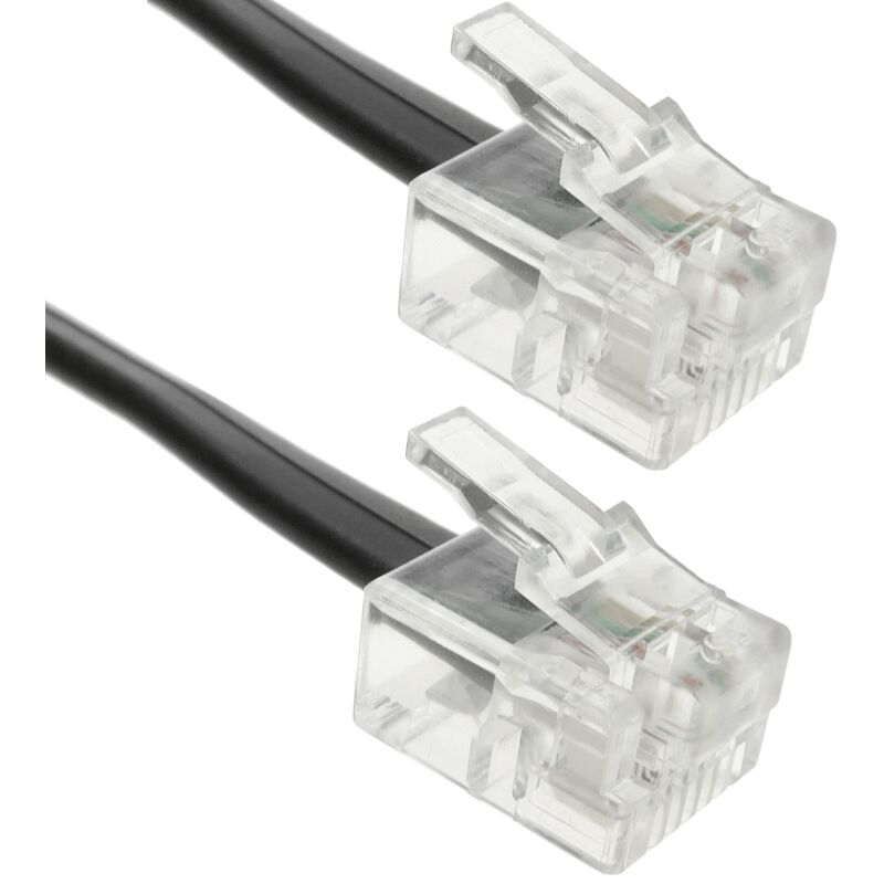 

Bematik - Cable Telefónico 4-Hilos RJ11 (1m)