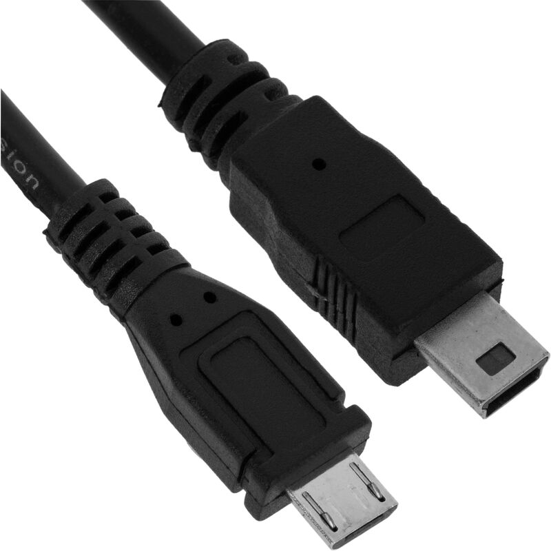 

Cable USB (MiniUSB5pin-M Tipo B/MicroUSB-M Tipo B) 1,8m - Bematik