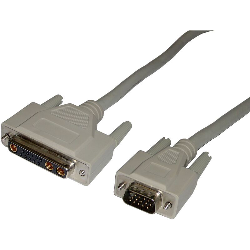 

Cable Video RGB SUN 1.2m (1xHD15-M/1x13W3-H) - Bematik