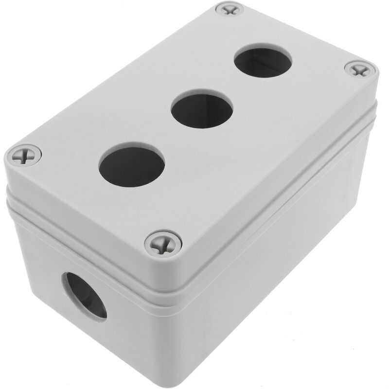 

BeMatik - Caja de control de dispositivos eléctricos para 3 pulsador o interruptor de 22 mm beige