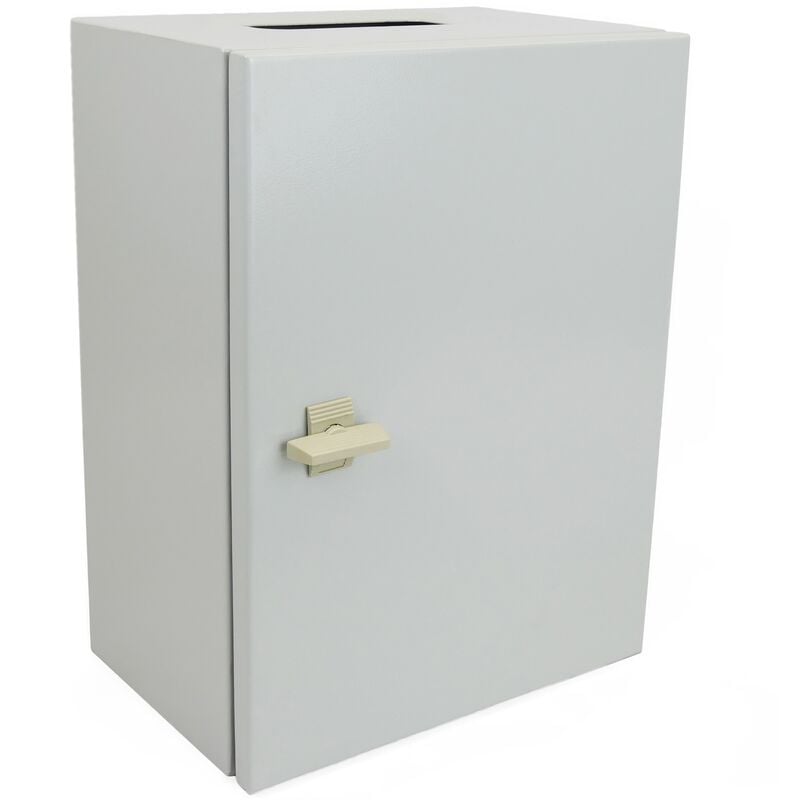 

BeMatik - Caja de distribución eléctrica metálica con protección IP65 para fijación a pared 250x200x150mm