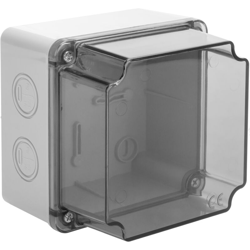 

Caja de superficie cuadrada IP44 transparente 110x110x100mm - Bematik