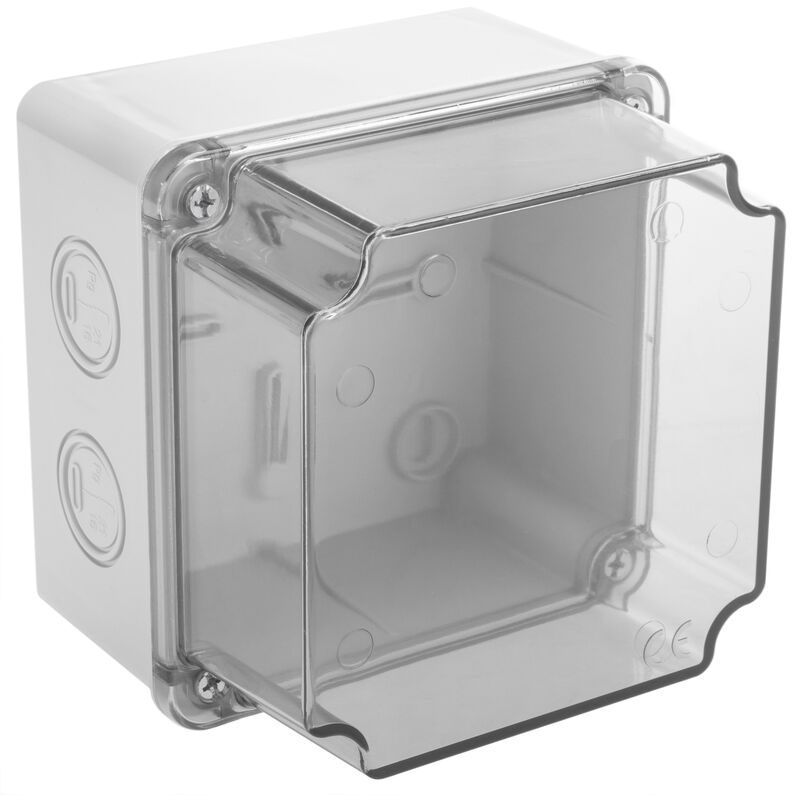 

Caja de superficie rectangular transparente IP44 libre de halógenos LSZH 80x80x36mm - Bematik