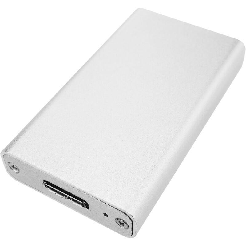 

Caja externa plateada USB 3.0 a mSATA SSD 27mm - Bematik