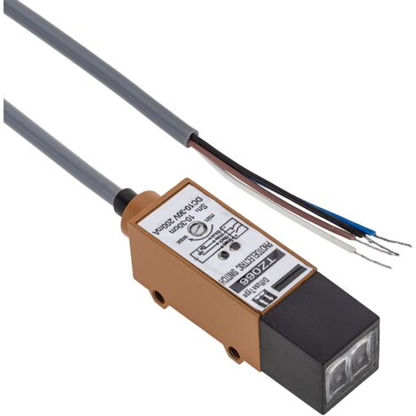 BeMatik - Cellule photoélectrique capteur interrupteur PNP NO+NC 10-30VDC 30cm diffusion