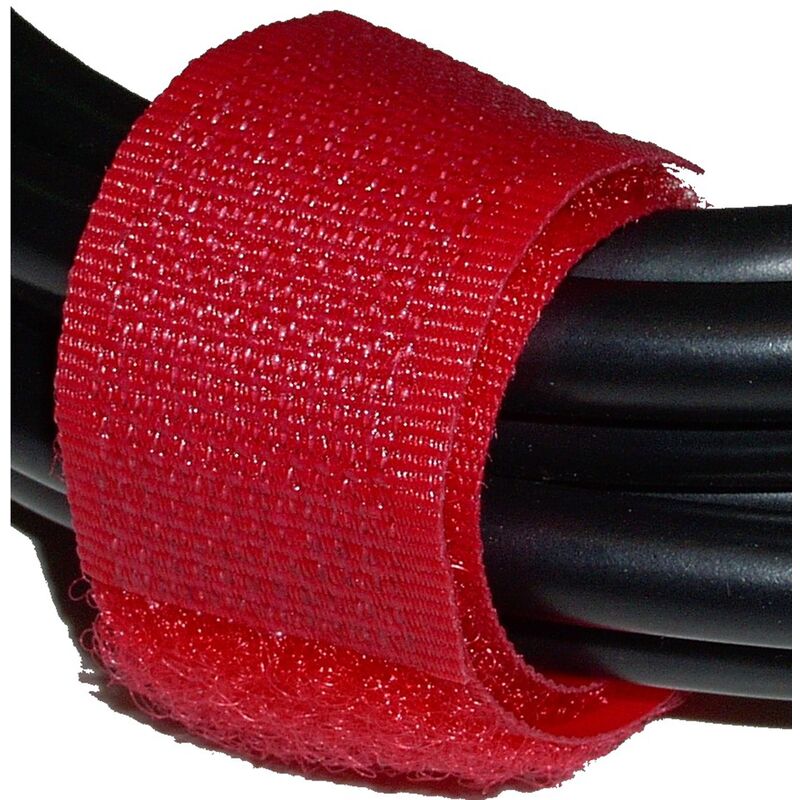 

Cinta adherente ordena cables 20x160mm 100 unidades rojo - Bematik