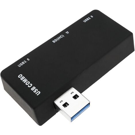 main image of "BeMatik - Concentrateur et lecteur de carte mémoire USB 3.0 SD MicroSD MMC et RS 5 Gbps"