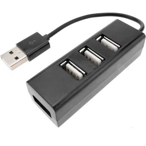 BeMatik - Concentrateur mini USB 2.0 de 4 ports hub