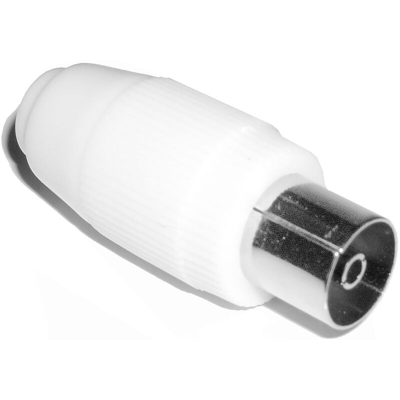 

BeMatik - Conector Antena TV Hembra (Recto/Plástico)