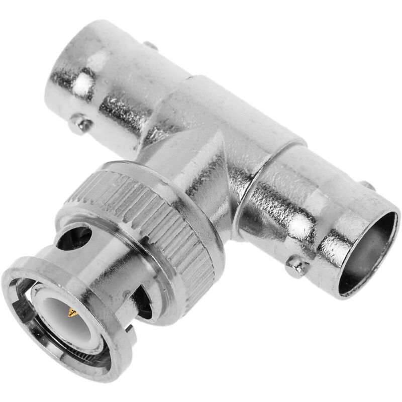 

BeMatik - Conector T de 1 BNC macho a 2 BNC hembra