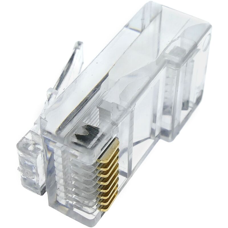 

Conector UTP Cat.5e RJ45 macho para crimpar a cable 25-pack - Bematik