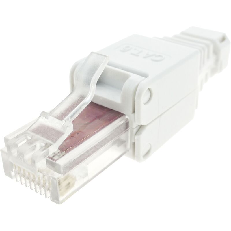 

Conector UTP Cat.6 RJ45 macho con crimpado automático - Bematik