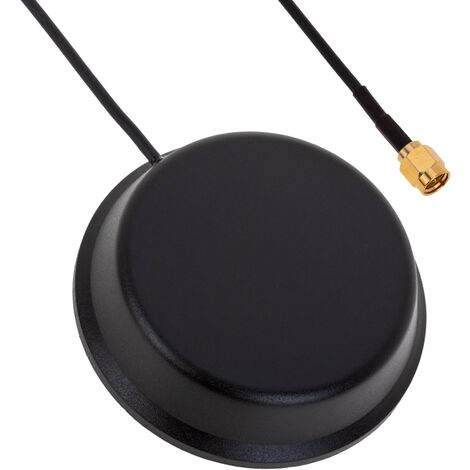 BeMatik - Connecteur antenne LTE 4G WIFI GSM GPRS UMTS SMA 4.0dBi magnétique