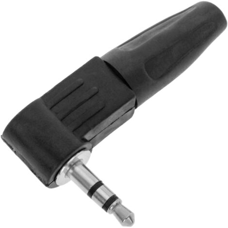BeMatik - Connecteur jack stéréo 3,5 mm male á angle droit