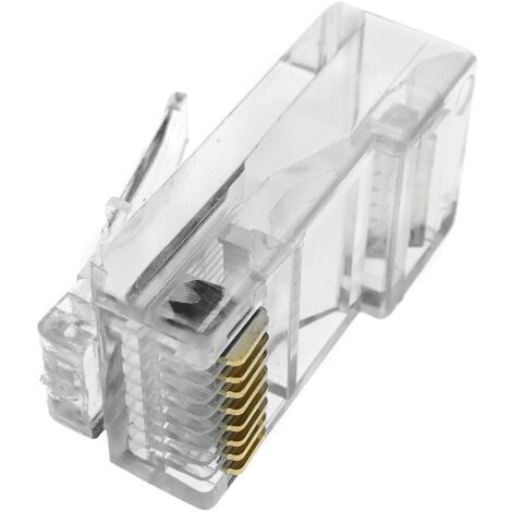 BeMatik - Connecteur UTP Cat.5e RJ45 mâle à sertir sur un câble de 100 unités