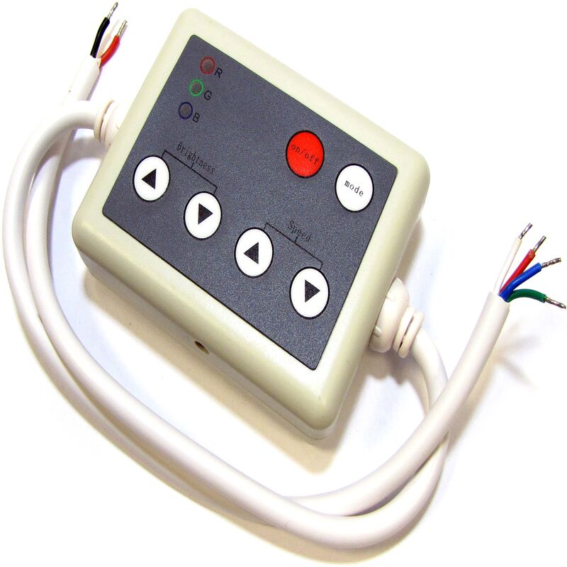 Image of BeMatik - Controller per RGB LED strip 12A telecomando IR (B)