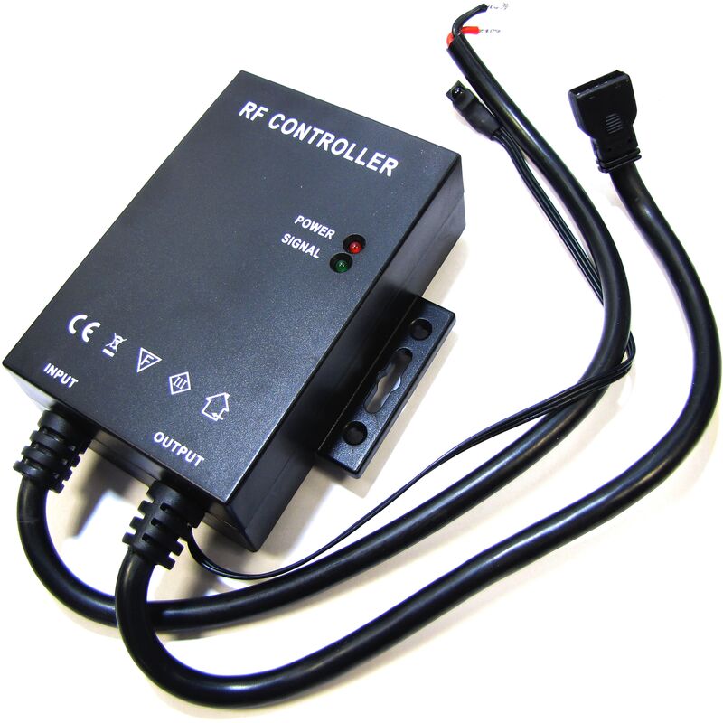 Image of BeMatik - Controller per RGB LED strip 18A telecomando IR (B)