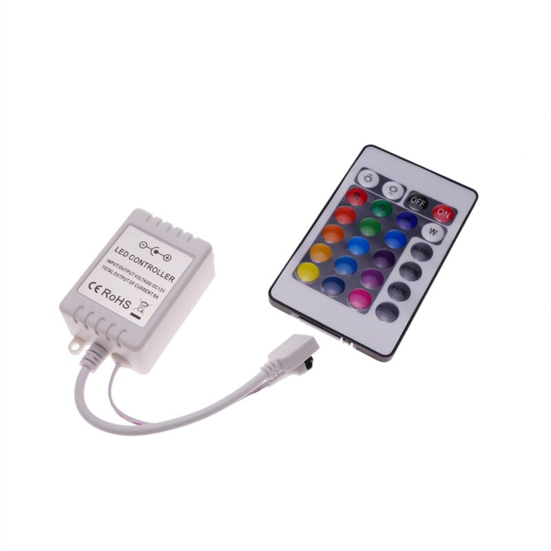 Image of Bematik - Controller per rgb led strip 6A con telecomando ir