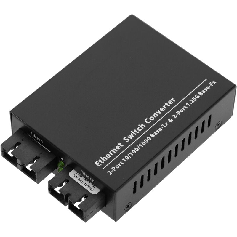 

Conversor de fibra óptica de multimodo a monomodo SC 1000 Mbps de MM a SM - Bematik