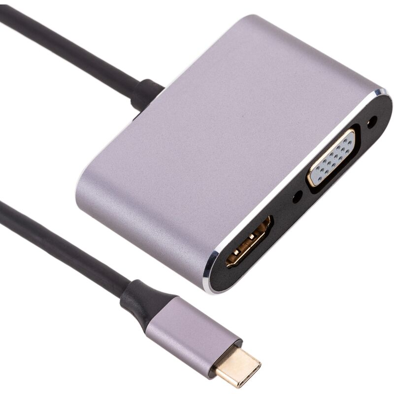 

Conversor de USB 3.1 tipo C a VGA y HDMI - Bematik