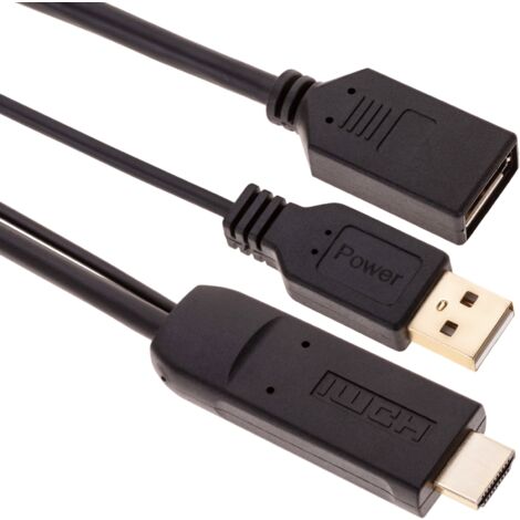 BeMatik - Convertisseur de port de sortie HDMI vers port de sortie DisplayPort 1080p FullHD 2K 4K