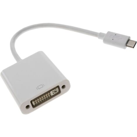 BeMatik - Convertisseur du vidéo USB-C 3.1 mâle vers DVI-D femelle
