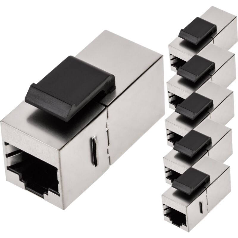 Bematik - Coupleur Keystone RJ45 femelle vers femelle Cat.5e ftp pack de 6 unités