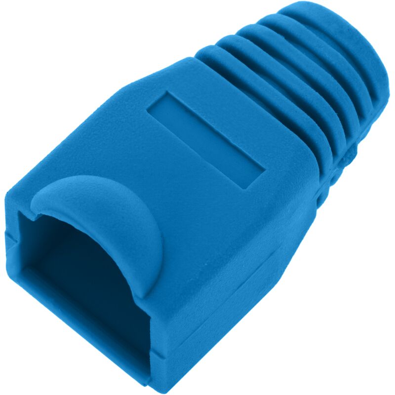 

Cubierta de goma para conector RJ45 de color azul - Bematik