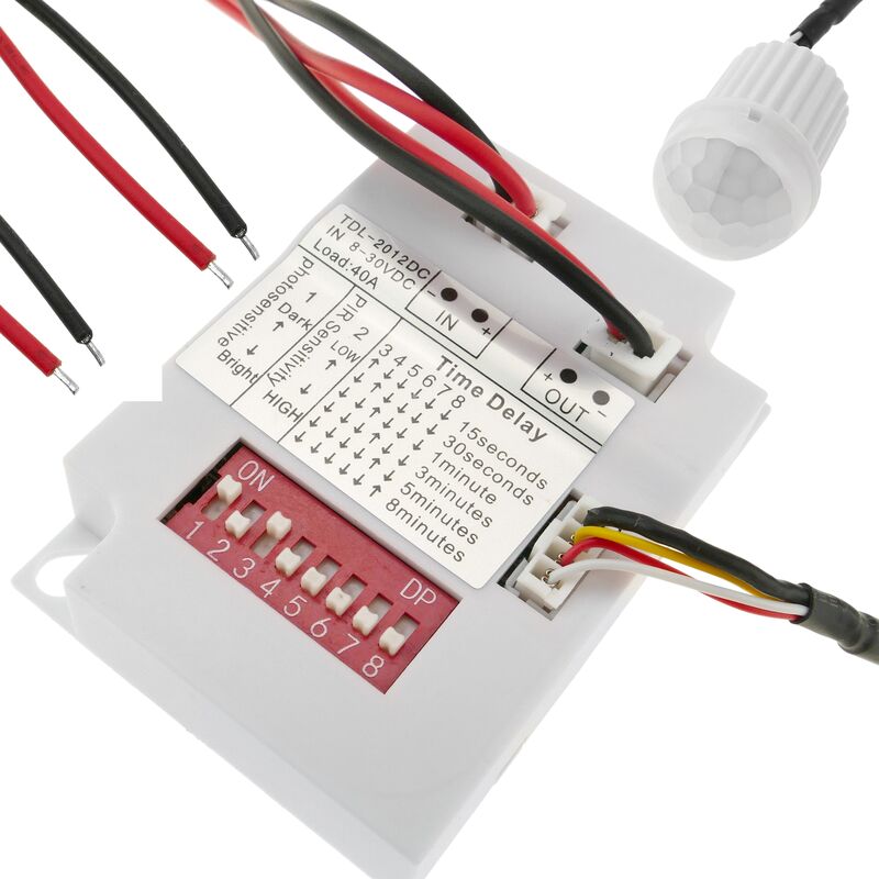 

Detector de movimiento por infrarrojos de techo empotrable mini DC - Bematik