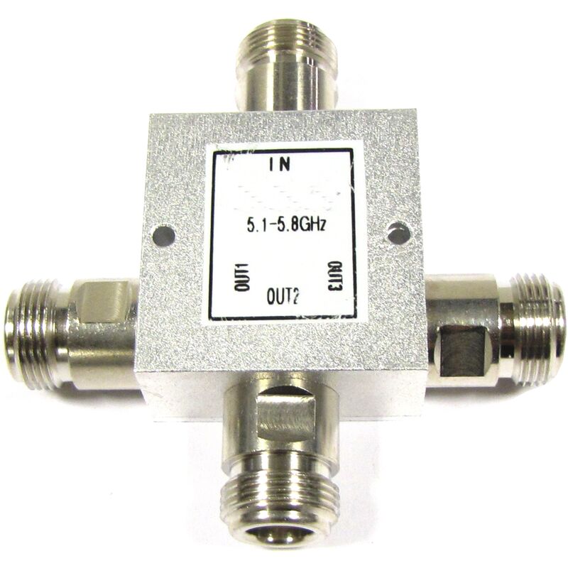 

Divisor de 4 puertos WIFI de 5100 a 5900 MHz compacto - Bematik